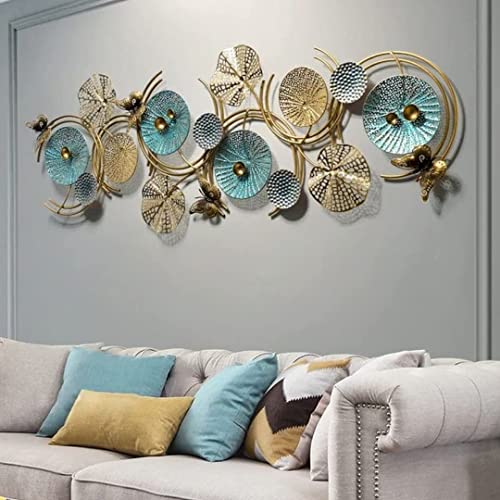 Home and BazaarHome and Bazaar Ethnic Handcrafted Metal Austin Decor Decorative Wall Art/Sculpture for Home Living Room Decor - (46 x 02 x 26 Inch).