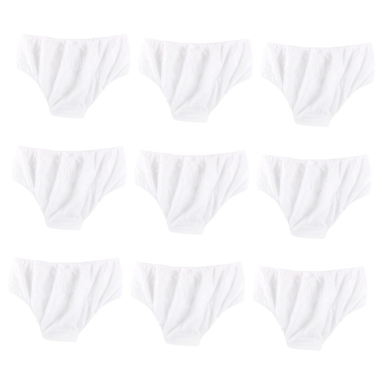 SHERCHPRY Slip Monouso da Viaggio Donna Taglia Unica 100 Pezzi | Tessuto Non Tessuto, Bianco, Pratico e Portatile, per Viaggi di Lavoro e Depilazione