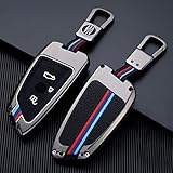 Protección de 360 grados sin puntos ciegos: la funda de metal para llaves cubre la llave del coche 360 grados en todas las direcciones. Puede proteger eficazmente las llaves de su automóvil contra caídas, golpes, rasguños y polvo, y hacer que su llavero luzca como nuevo.