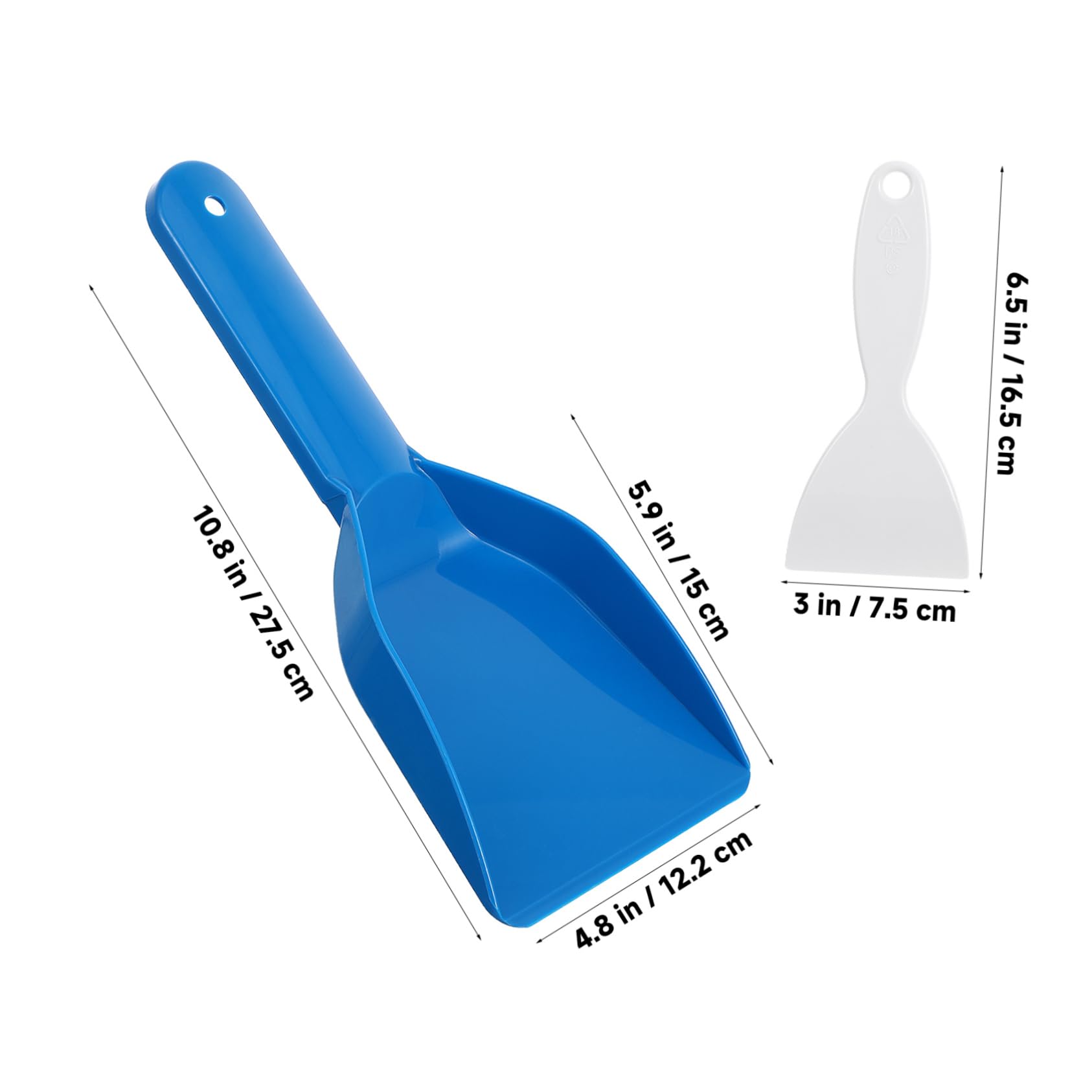 BESTonZON Ice Removal Scoop Pcs Handheld Freezer Frost Shovel Ice Snow Scraper Set Deicing Tool for Kitchen