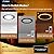 Amico 4 Pack Black 4 Inch 5CCT LED Recessed Ceiling Light with Night Light, 2700K-5000K Selectable Ultra-Thin Recessed Lighting, 10W=90W, 700LM, Dimmable Canless Wafer Downlight ETL&FCC