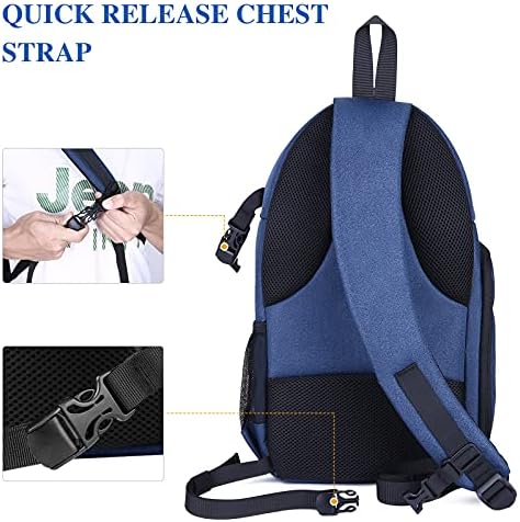 G-raphy Camera Sling Backpack 10‘’ x 6‘’ x 18 ‘’Camera Bag DSLR SLR Camera Backpack Waterproof for Photography, Travel,Hike and Cycling (Blue) 6 G-raphy Camera Sling Backpack 10‘’ x 6‘’ x 18 ‘’Camera Bag DSLR SLR Camera Backpack Waterproof for Photography, Travel,Hike and Cycling (Blue)