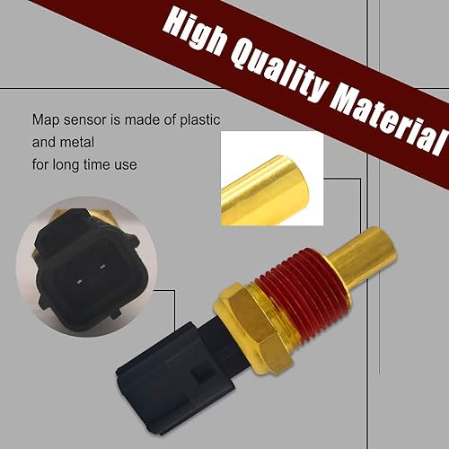 Miniatura 3 de Sensor de temperatura del refrigerante del motor, 56027873 Sensor de temperatura del agua compatible con Dodge Jeep Chrysler