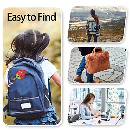 Image of Leather Keychain Case Holder Compatible with Apple AirTag, GPS Airtag Keychain Finder Tracker with Key Ring, Anti-Scratch Protective Air Tag Cover | Leather