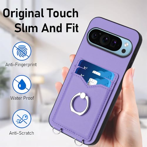 Coque Google Pixel 9 Pro violette aux finitions soignées de luxe