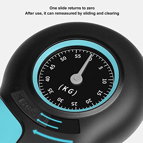 Handgriff-Krafttrainer, Handgriff-Krafttester, Hand-Dynamometer, Ergonomisches Griffstärke-Messgerät, Griff-Dynamometer (Blau Schwarz)