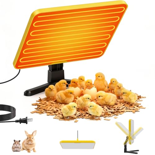 Lobeline Chick Brooder Plate - Energy Efficient Chick Heating Plate with Adjustable Height and Angle, 50-158°F Digital Temp Control for Winter Chicken Coop, Brooder Box, Ducklings