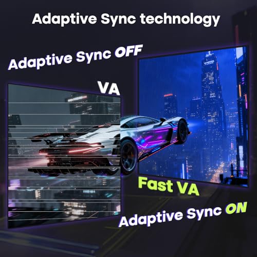 Amzfast 27-inch Curved Gaming Monitor, 240Hz, 1ms MPRT, Fast VA, 1500R, 1ms MPRT, 4000:1 Contrast, 130% sRGB, 95% DCI-P3, HDR, Adaptive-Sync, VESA 100X100, HDMI 2.0&DP 1.4 - AMZG27C1 Pro - Image 2
