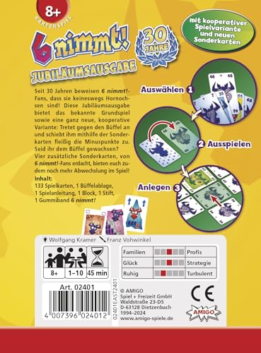 AMIGO 02401 6 nimmt 30 Jahre-Edition, Gelb, STK – Bild 4