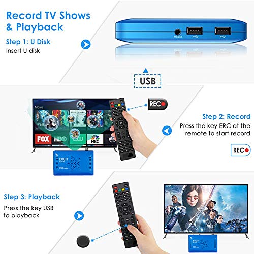 image for Koqit dvb s2 Satellite Receiver FTA Satellite tv Receiver Screen Mirro