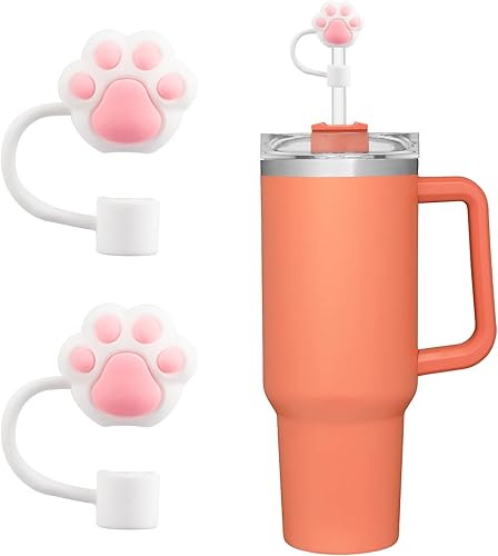 Miniatura 2 de Tapa de popote compatible con Stanley de 4030 onzas, vaso The Quencher H2.0 Flowstate con asa para accesorios de copa Stanley (tapa de popote  0.394