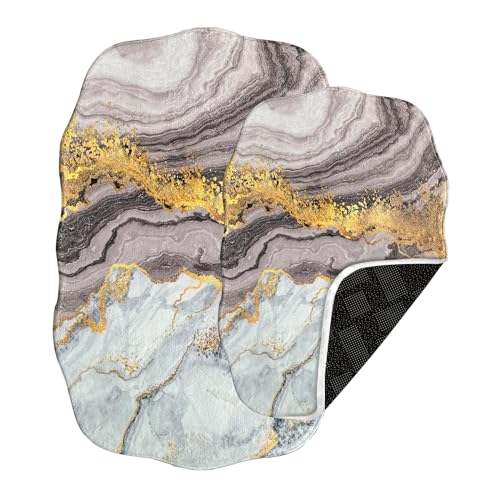 HOMELUX Badvorleger rutschfest, 2 Teilig Badematte Set Weicher Badteppich Badezimmerteppich Waschbar...