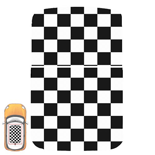 Paileco Automotive Sunroof Vinyl Sticker for R50 R53 (1set 2pcs, Checkered, Vinyl)
