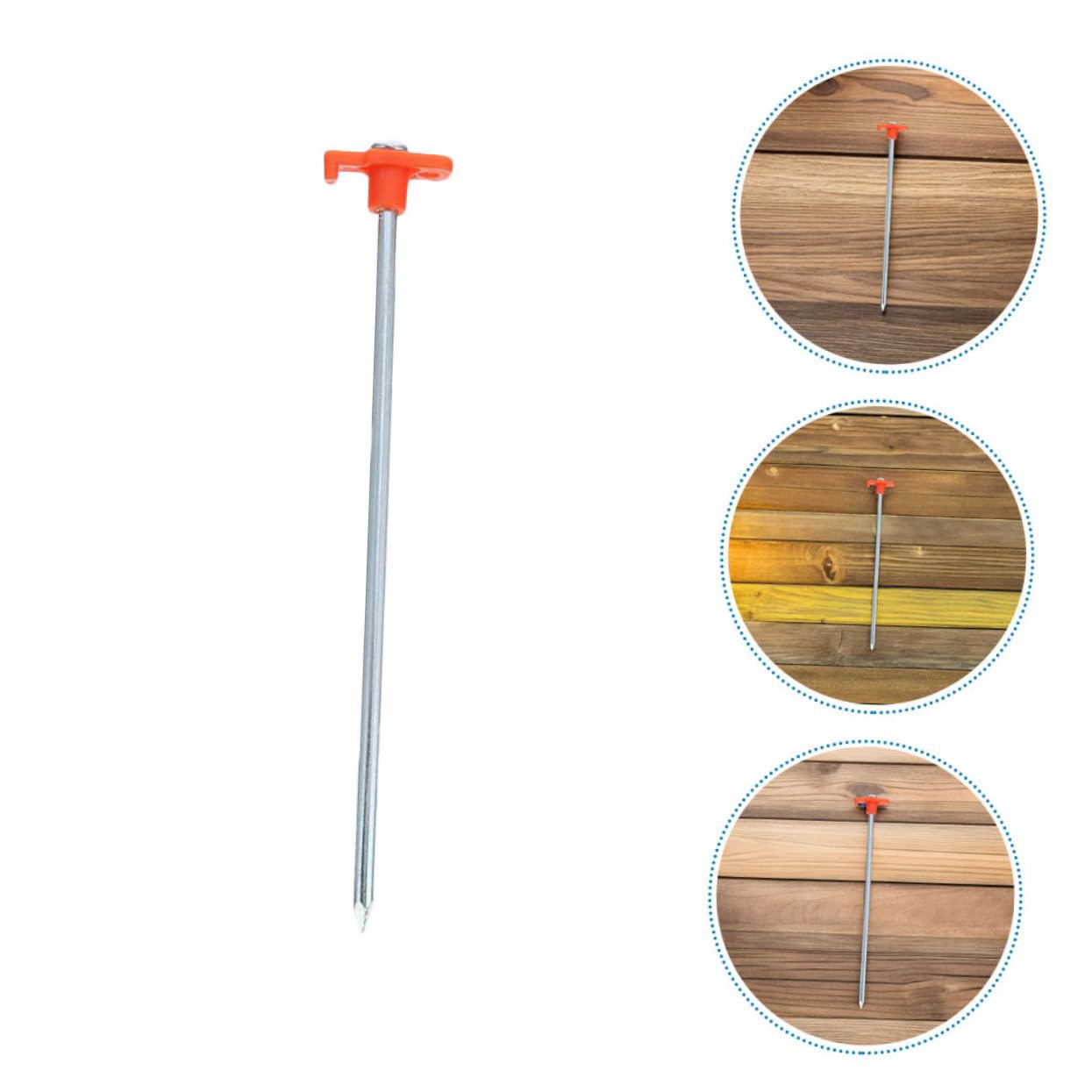 SUPVOX 12pièces Lot de Piquets De Tente Métalliques pour Camping Ancrages pour Sable Herbe Et Rochers Résistants Au Vent