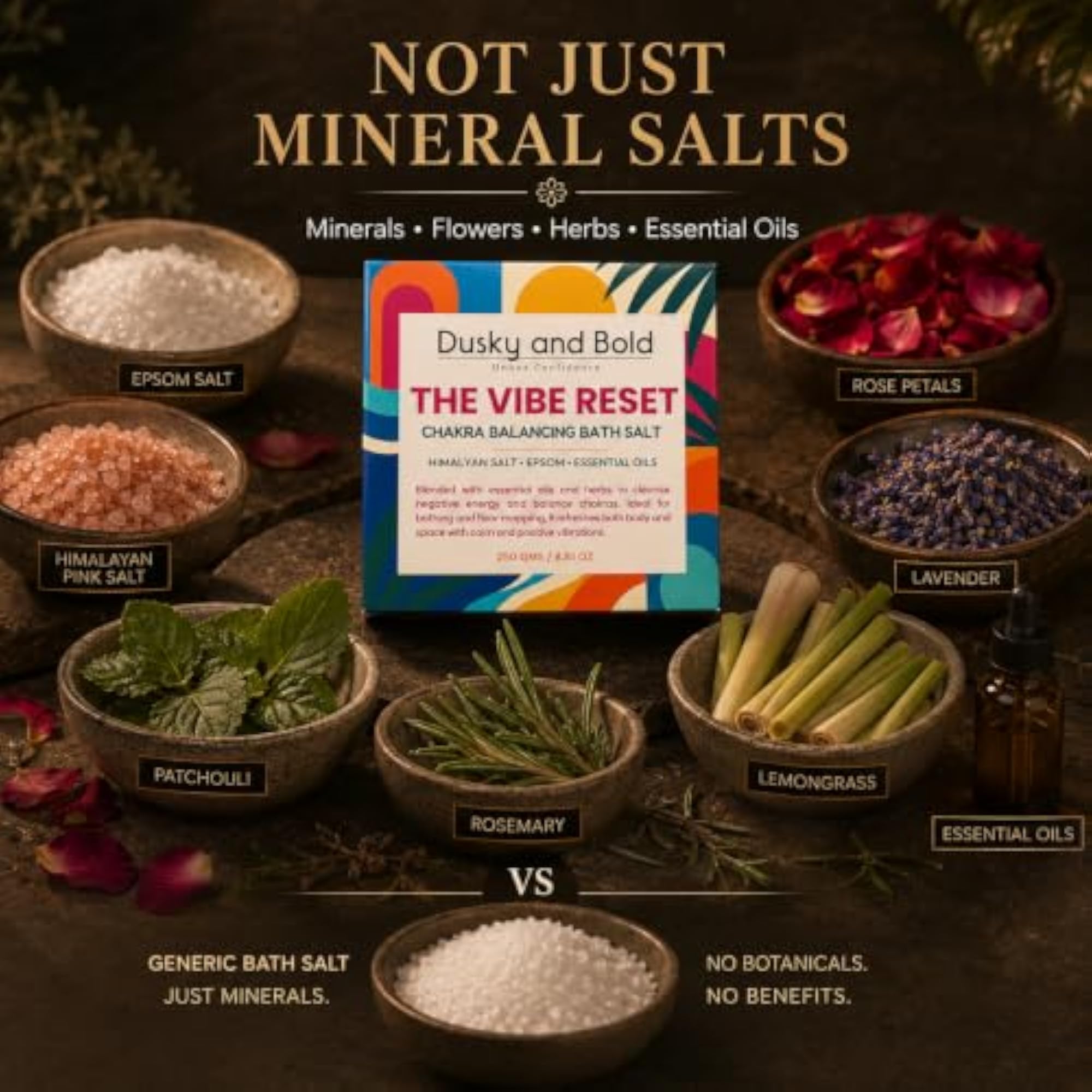 Spiritual Chakra Balancing Bath Salt, Aura Cleansing Soak