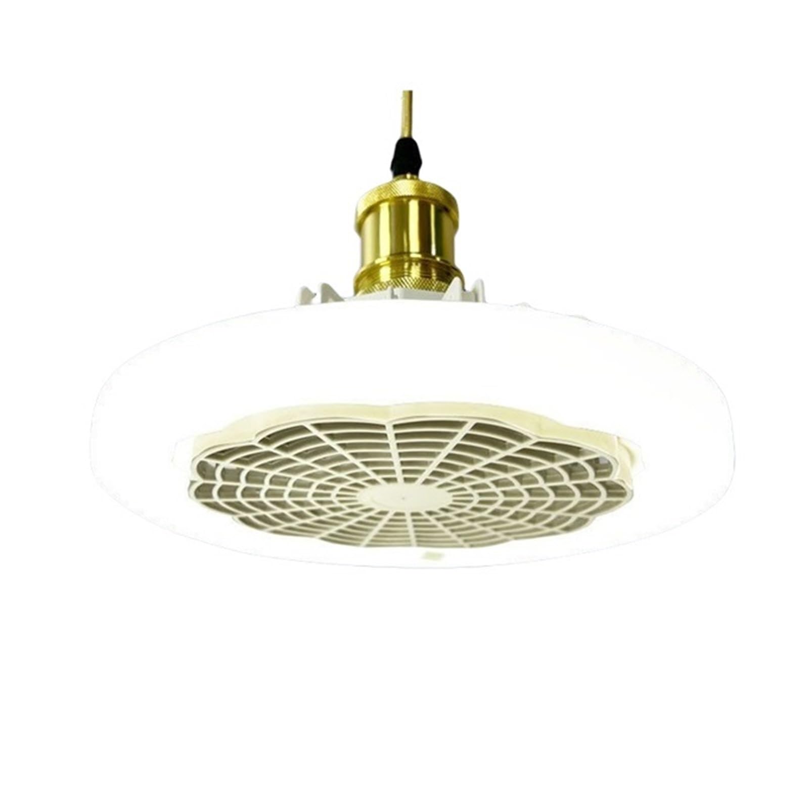 TRDEWR Ceiling Fan Light 48/60W 3-Speed Cooling Fan Ceiling Light 3-Gear Dimmable Electric Fan Lamp Remote Control E27 Lamp Holder Good Light and Shadow Effects(30W White)