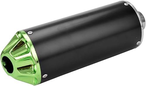 Miniatura 2 de HIAORS Silenciador de escape verde de 1.102 in para 50cc 70cc 90cc 110cc 125cc CRF XR 50 KLX SSR Thumpstar TTR YCF Apollo dbx18 125 piezas de