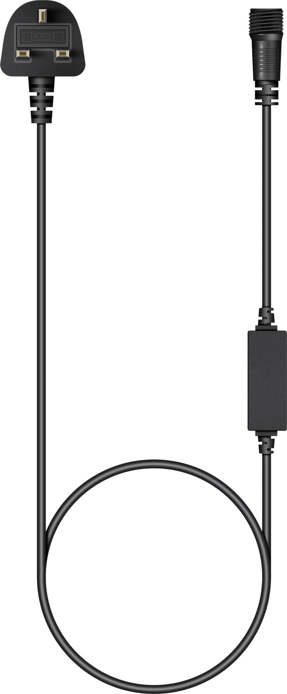 Eagle Connect 2M Mains Lead Black Rubber With Rectifier from B&Q