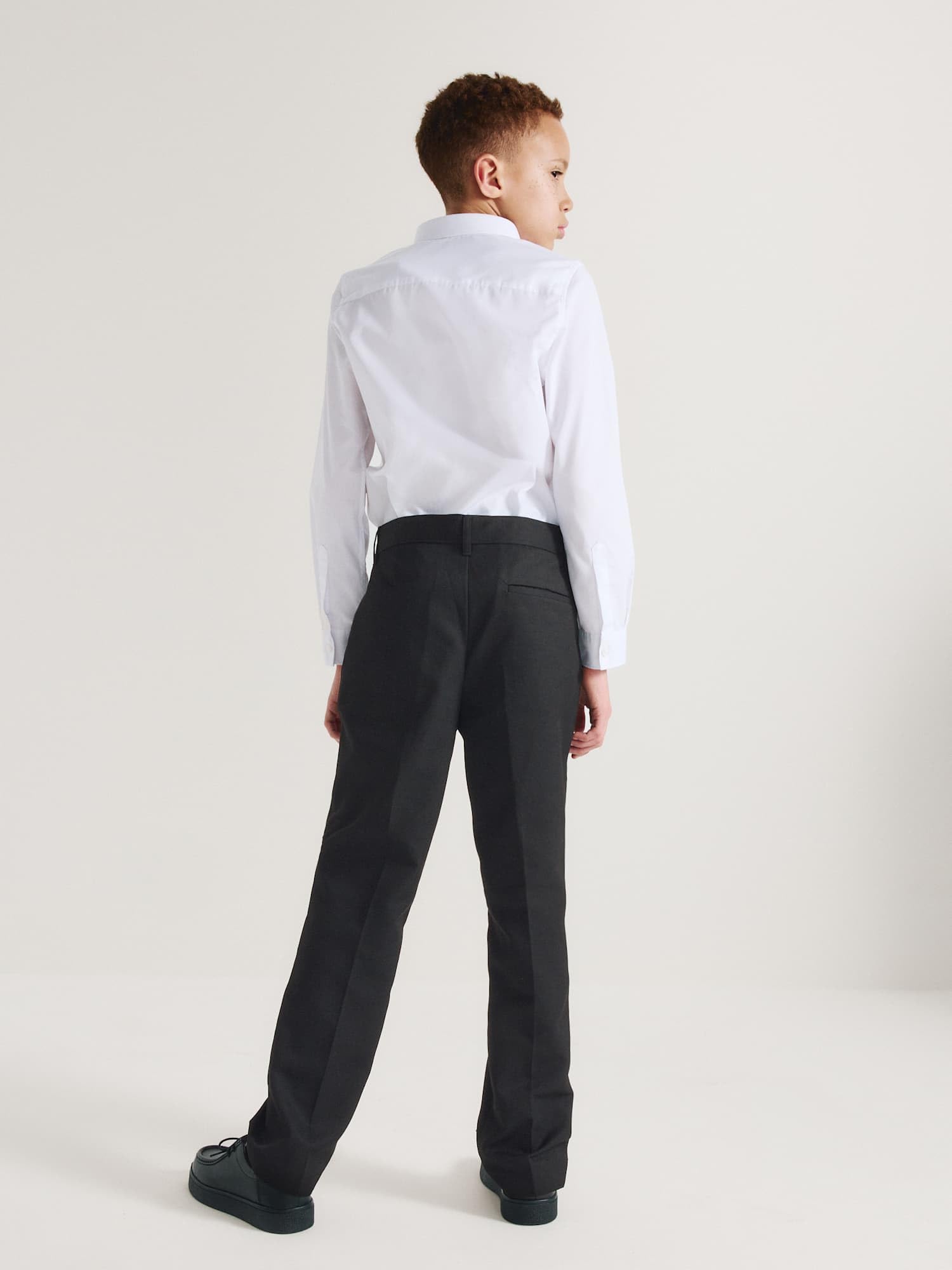 Marks & Spencer Pantalones Escolares de Largo Normal para Niño Pack de 2, Ajuste Normal