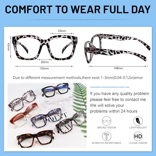 Image of OCCI CHIARI Large Reading Glasses Women Retro Reader 1.0 1.5 2.0 2.5 3.0 3.5 1.25 1.50 1.75 2.25 2.75 4.0 5.0 6.0