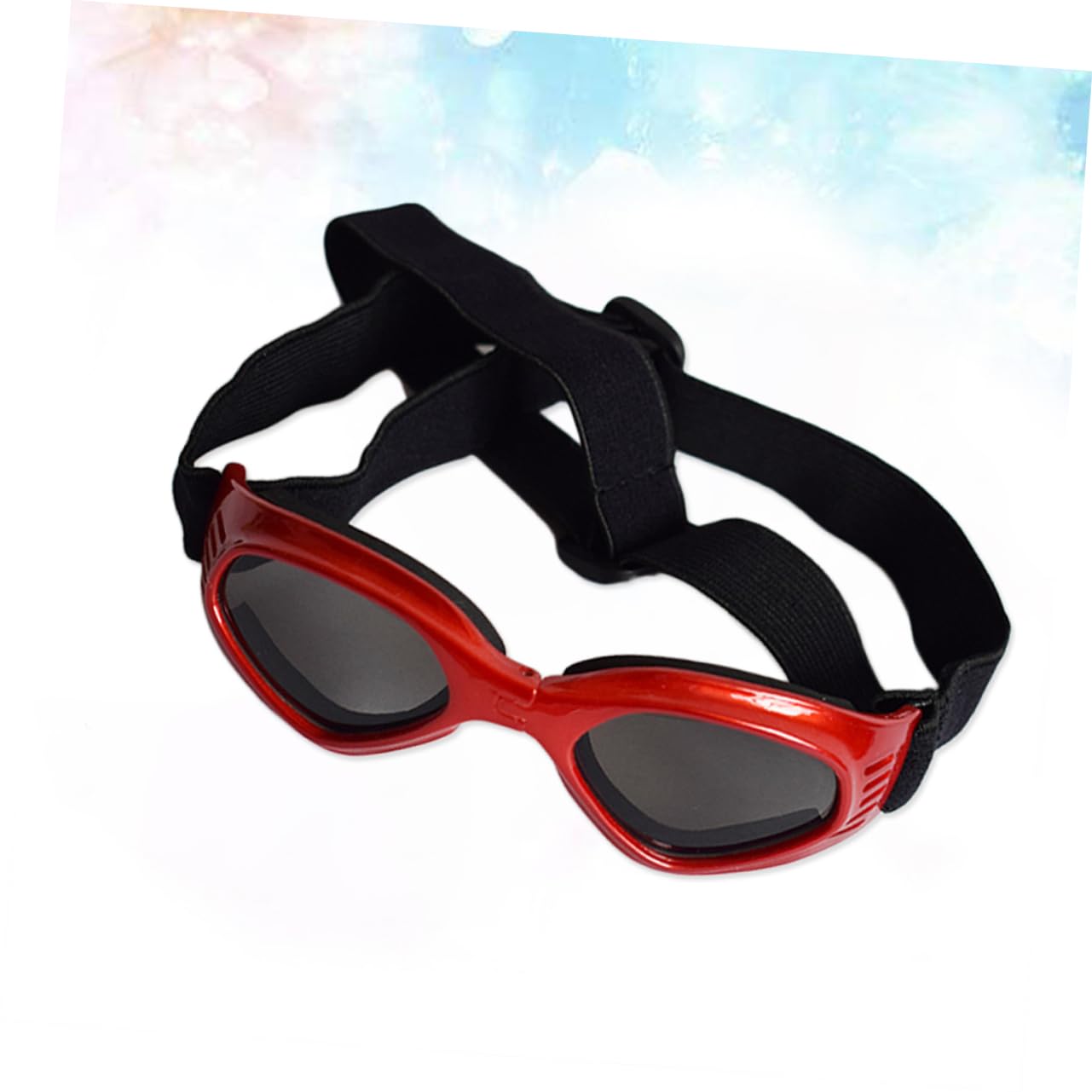 SUPVOX 3 Occhiali Da Sole Per Cani Eleganti Occhiali Per Cani Proteggono Gli Occhi Raggi Uv E Detriti Montatura Rossa