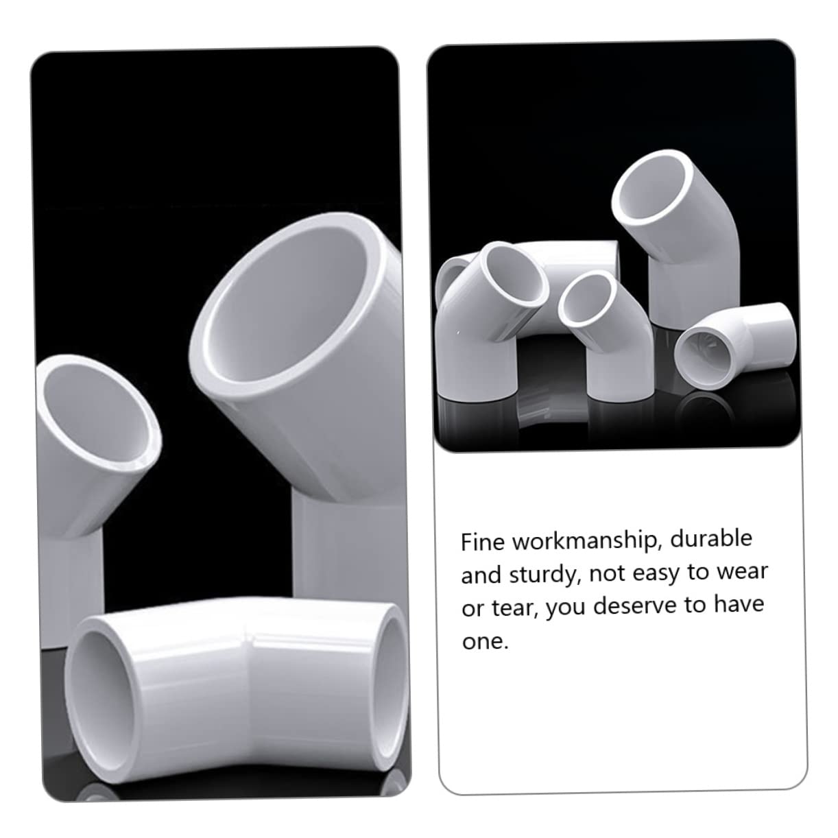 MAGICLULU 3 Set Raccordi Gomito Pvc Per Applicazioni Idriche E Resistente E Facile Da Installare Per Irrigazione 10 Pezzi*3
