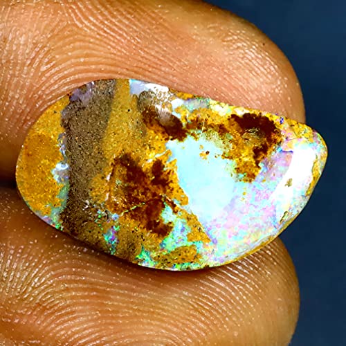 Opale de Koroit naturelle australienne multicolore de 21x12 mm - 3