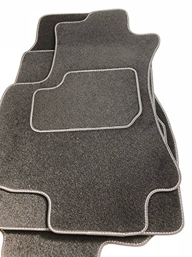 Opel Zafira 1999 - 2003 Tapis de sol velours composé de quatre pièces en noir (O)