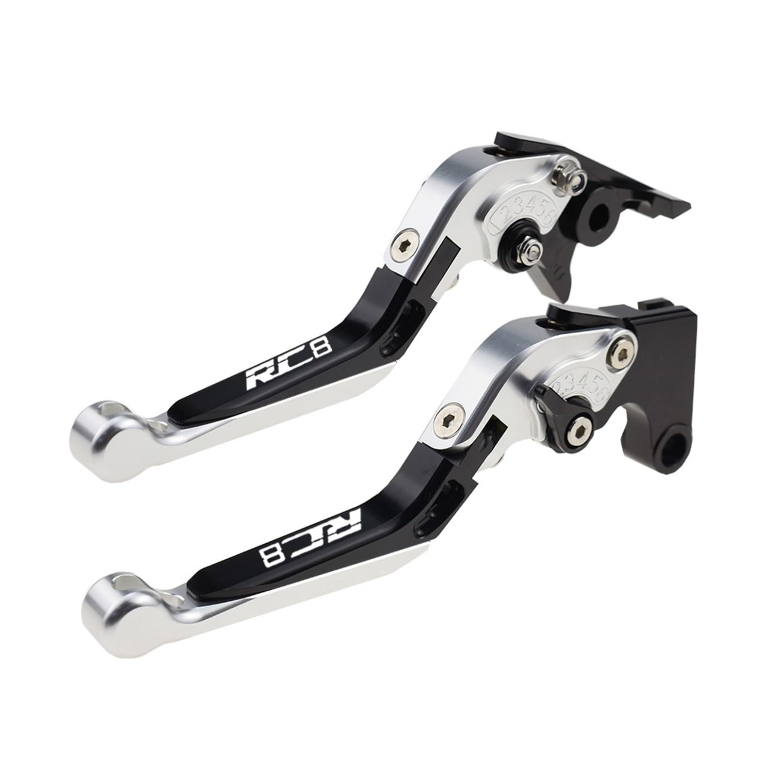 Yxbswbjd 25 Aluminum Alloy Folding Brake Lever For Rc8r Motorcycle Folding Extendable Brake Clutch Levers(25)