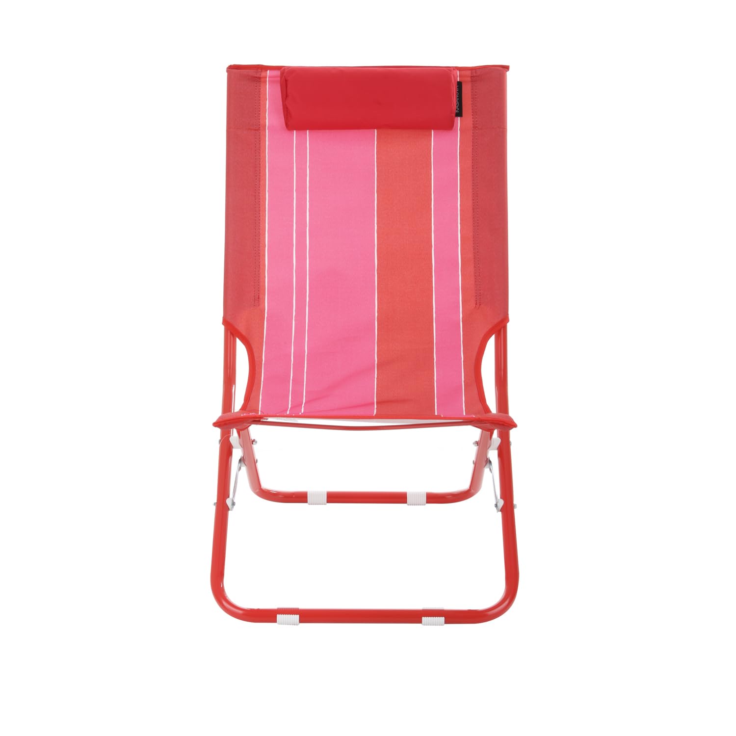 KASANOVA Plage pliante rouge avec appui-tête