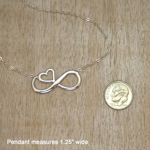 EFYTAL Granddaughter Gifts From Grandma, Granddaughter Necklace from Grandma, Sterling Silver Infinity Necklace for Women, Grand Daughter Birthday Gift for Girls Ages 8-12+4
