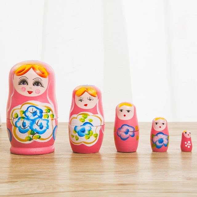 26 estilos 510 unidsset lindo madera rusa anidación babushka matryoshka muñeca mano pintura juguetes artesanía juguetes decoración del hogar niños