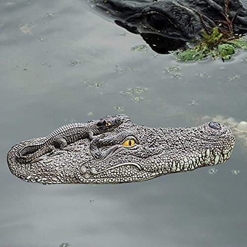 NYXUAN 20 "Alligator Head Decoy & Vijver Float, Realistische Drijvende Hoofd Alligator - Image 4