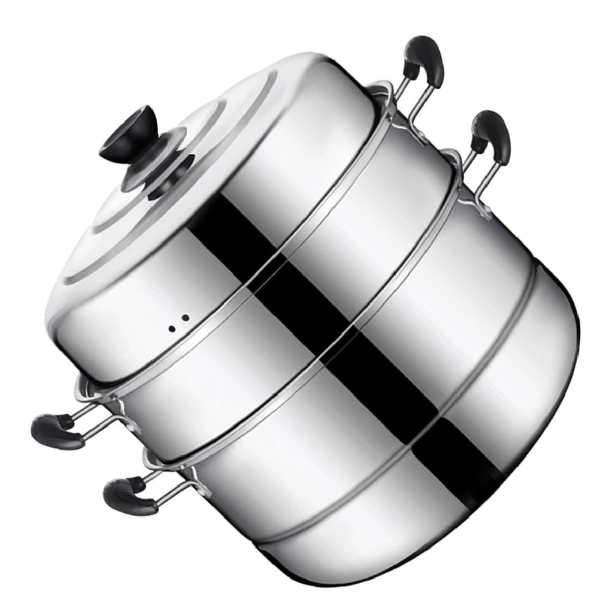 Cuiseur vapeur inox 3 couches HANABASS grande capacité pour cuisson à induction