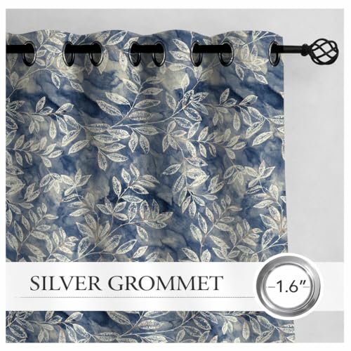 Image of STITCHNEST 'Whispering Gardens Series' Premium Heavy Polyester 100% Blackout Curtains 7 Feet Long Set of 2 | Door Curtain 7 Feet x 4 Feet | Perfect for Home Decor