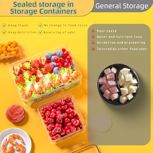 Image of 50 PCS Food Storage Containers with Lids Airtight (25 Lids & 25 Containers)