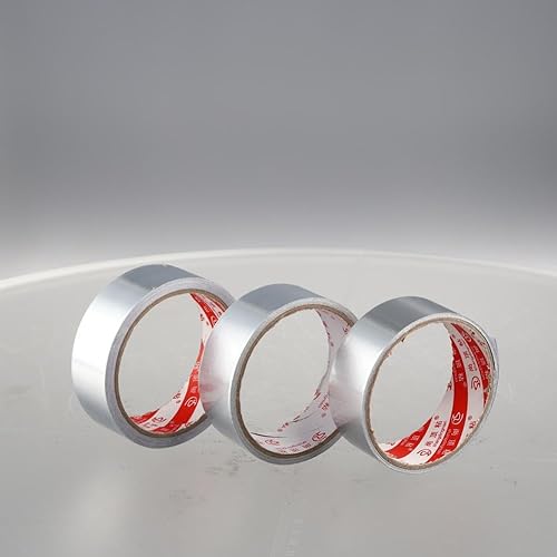 Miniatura 8 de Cinta de papel de aluminio, Cinta de conducto de aire de aluminio,Aislamiento adhesivo de metal resistente a alta temperatura, Cinta de papel de