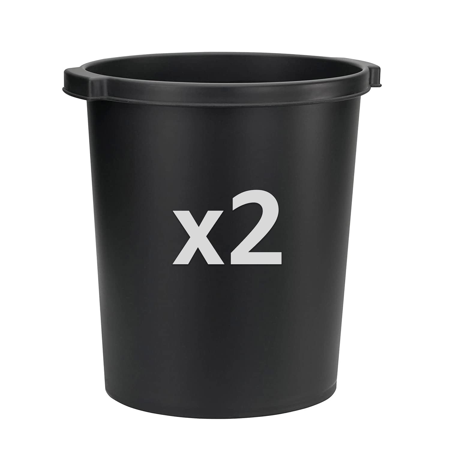 Cubo de basura Jalema 2292860990 de polipropileno negro con 15 L de capacidad