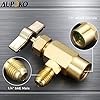 Aupoko R1234YF Can Tap, 1/2’’ Acme to 1/4’’ SAE Dispenser Valve AC Refrigerant Bottle Opener, Fits for R12 R22 Refrigerant Charging Hose #2