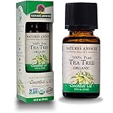 Nature’s Answer USDA Organic Tea Tree Essential Oil, 100% Pure | Natural Aromatherapy Oil for Diffuser/Humidifier, Steam Distilled 0.5 fl oz. (15ml) | Made in USA