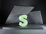 Sound Silencer Acoustical Panels, 2' Charcoal 2pk