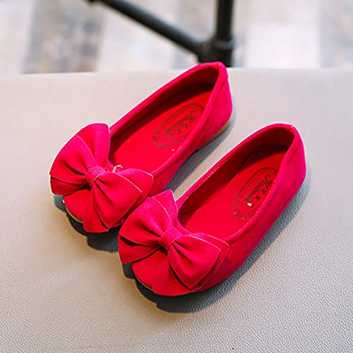 Girls Slip On Princess Dress Shoes Cute Bowknot Mary Jane Ballet Flats2
