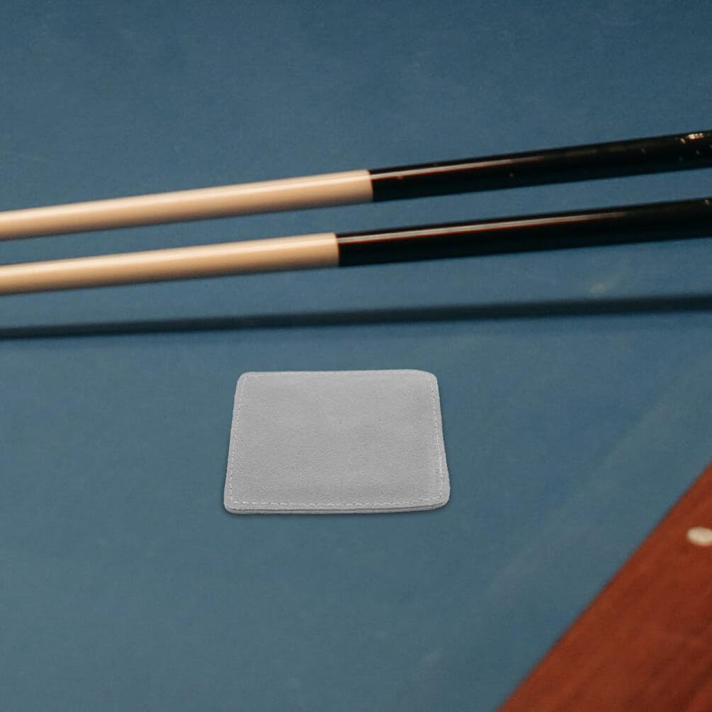 INOOMP Leather Billiard Stick Cleaner 2 Pack Pool Accessories Snooker Cleaning Towel Sturdy and Easy to Use