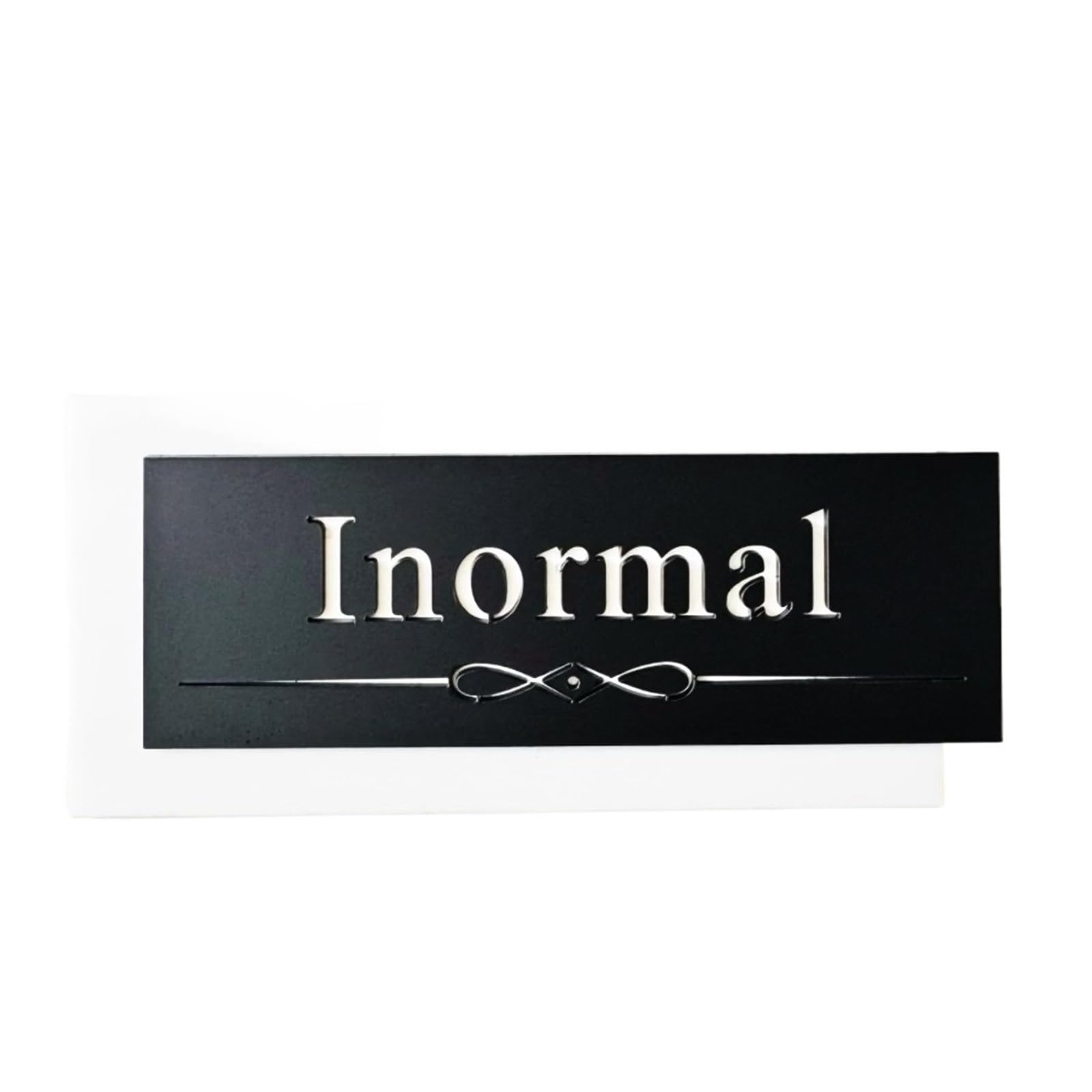 Placa De Puerta Acrílica Con Letras 3D, Decoración, Número Casa, Nombre Familia for Apartamento, Villa, Tienda Hotel, 1 Ud(24cmx11cm)