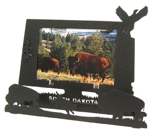 Innovative Fabricators, Inc. South Dakota Bison Buffalo & Pheasant 3X5 Horizontal Picture Frame