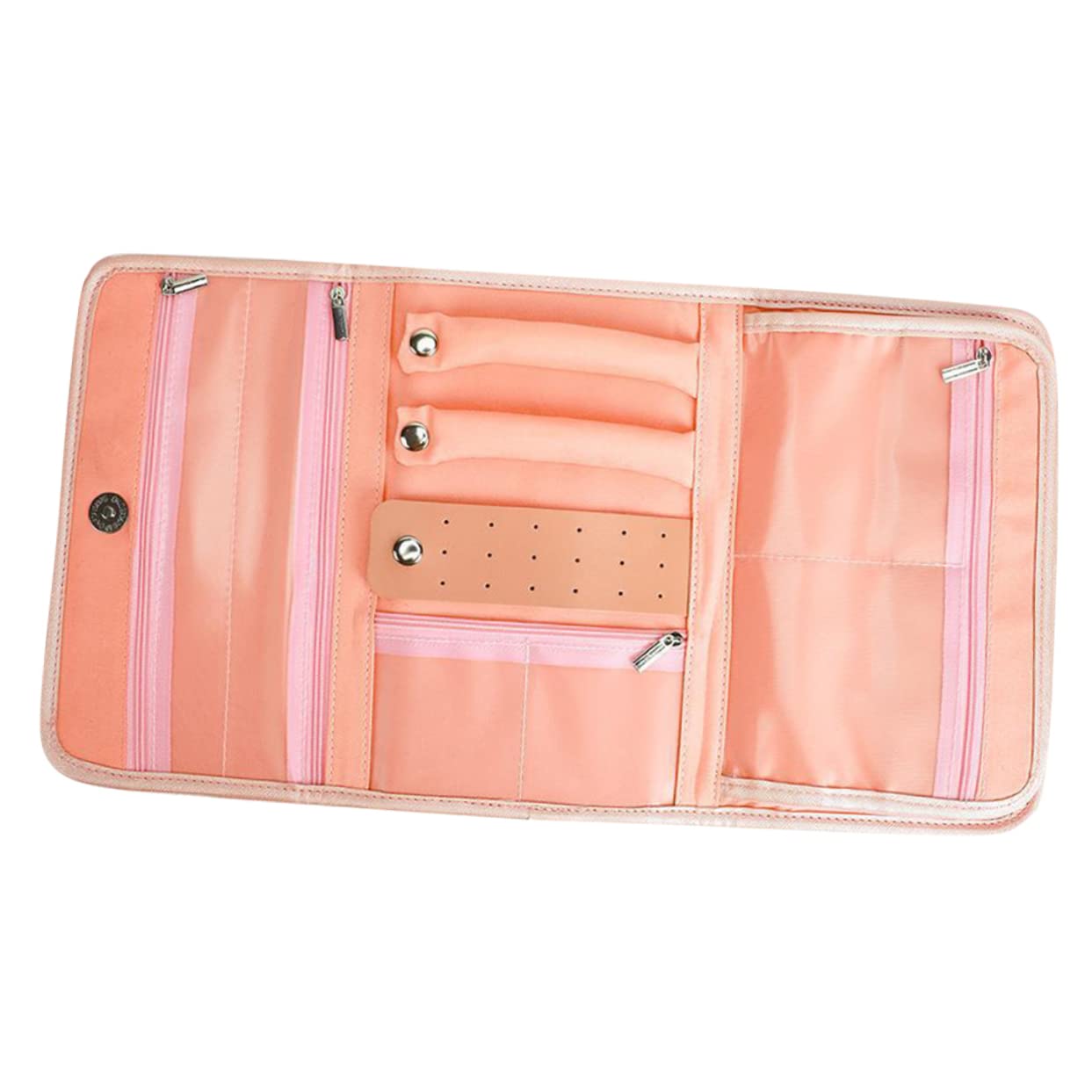 ABOOFAN Schmuckrolle Pfauenblau - Faltbarer Organizer Für Ringe & Ohrringe