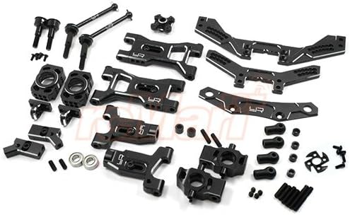 Yeah Racing Aluminum D4 Steering & Suspension Upgrade Kit For 3Racing Sakura D4 AWD RWD Black #SKD4-S01BK