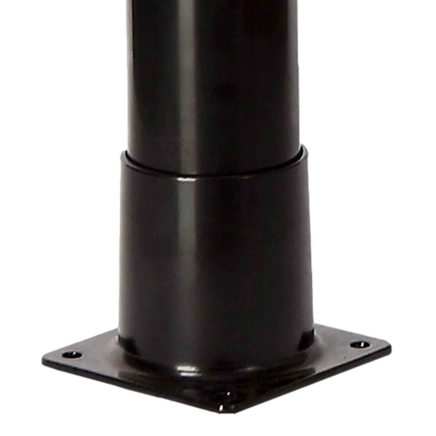 Doccia Solare Da Giardino Con Struttura In PVC Nero Serbatoio Da 18 Litri Soffione Rotondo In ABS Da 7 Cm Miscelatore In Metallo Altezza 211 Cm MPC DOCCIATOMNERA