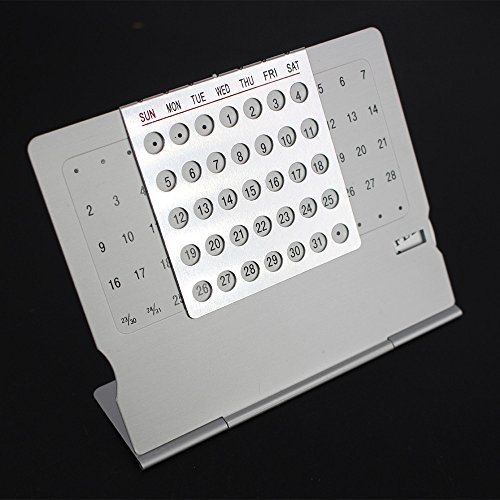 100 ans Calendrier de table Super perpétuel en aluminium [Fournitures de bureau]