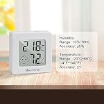 KETOTEK 5 Pack Thermometer Room Hygrometer Indoor Mini Temperature and Humidity Monitor Digital Humidity Meter Gauge with Comfort Indicator for House Office Greenhouse - Image 4